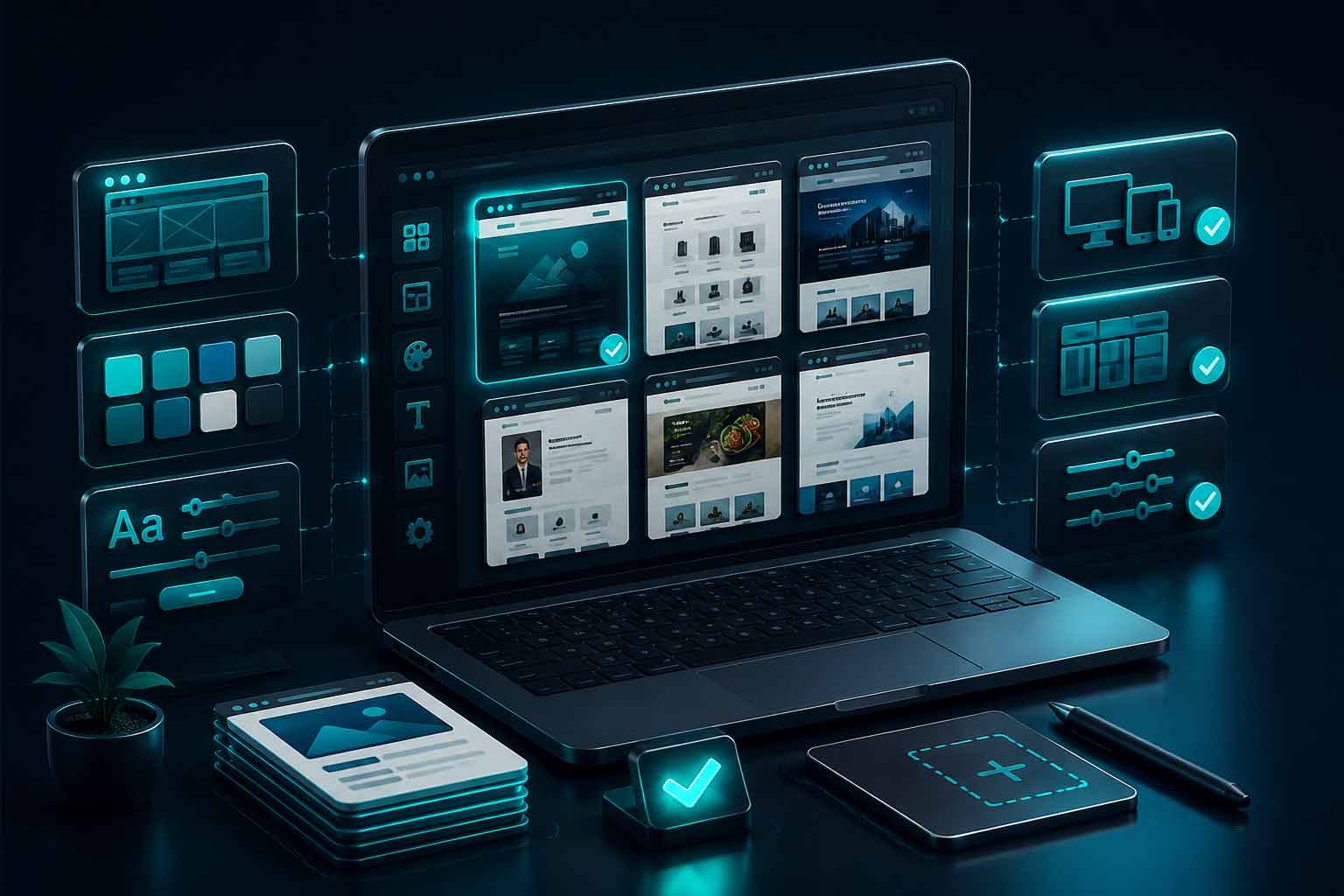 چگونه قالب مناسب برای سایت ساز انتخاب کنیم؟
