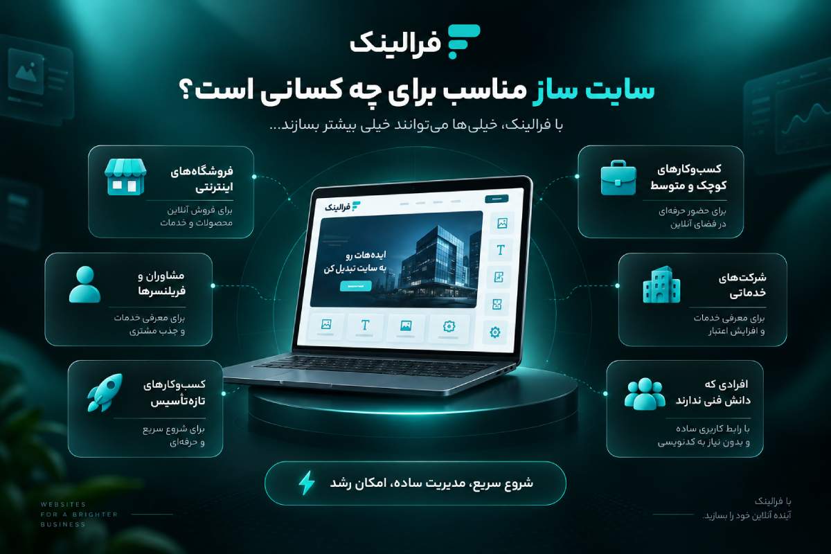 سایت ساز برای چه کسانی مناسب است؟ سایت ساز برای چه کسانی مناسب است