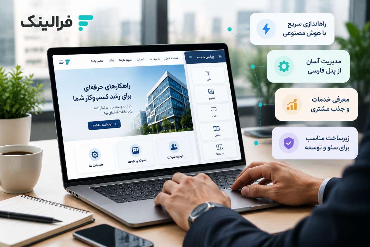 مزایای سایت ساز شرکتی برای شرکت‌ها